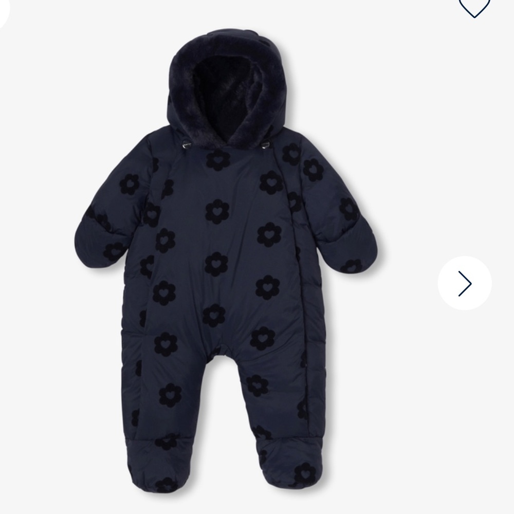 Navy Floral Kids One Piece- Jacadi- never worn